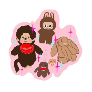 Toy trinket sticker