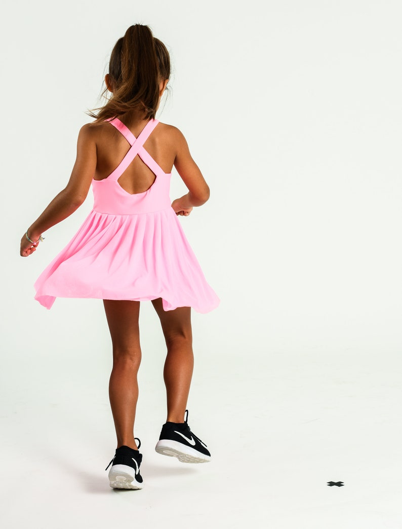 DeuceLuv/ Girl's Free Power Tutu Tennis Dress image 10