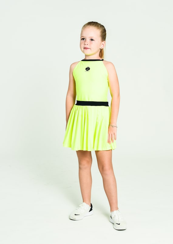 neon yellow tennis dress Game Time Dress, XXS / NEON Yellow by Lucky In Love