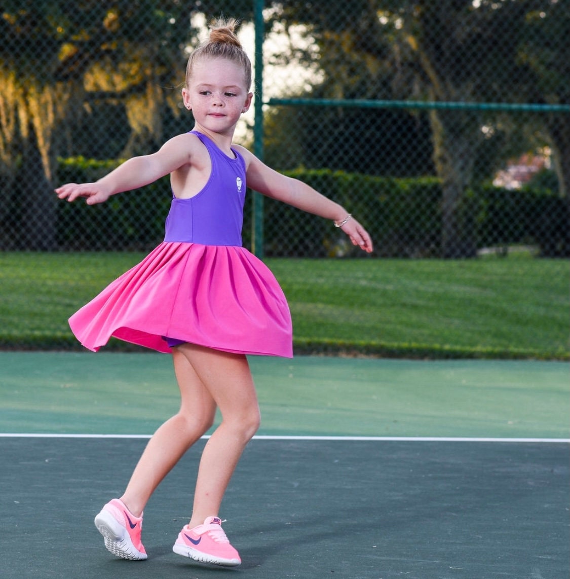 open lace back dress Women's Adjustable Purple Tennis Dress With Shorts Golf Dress  Attraco