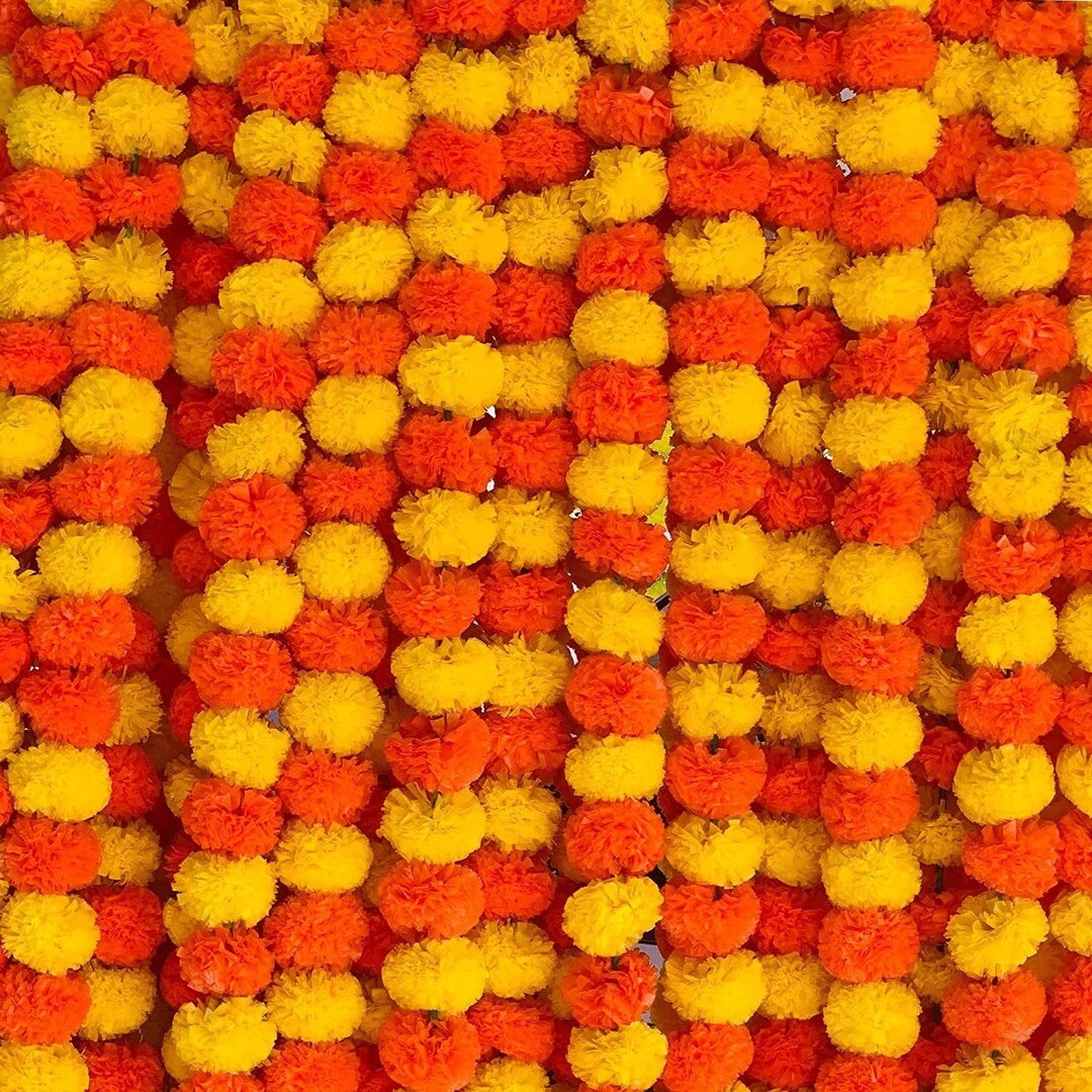 Wholesale Artificial Marigold Flower Decor Garlands Artificial Etsy