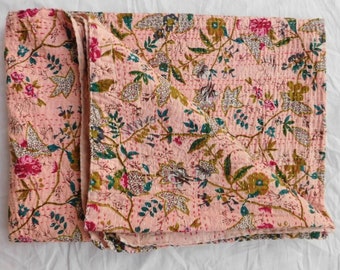 Beautiful, unique Indian kantha quilts