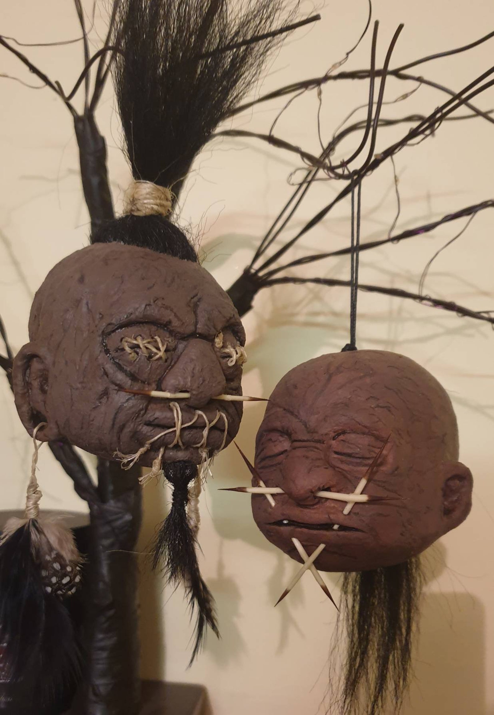 Custom Made Shrunken Head Dolls Etsy