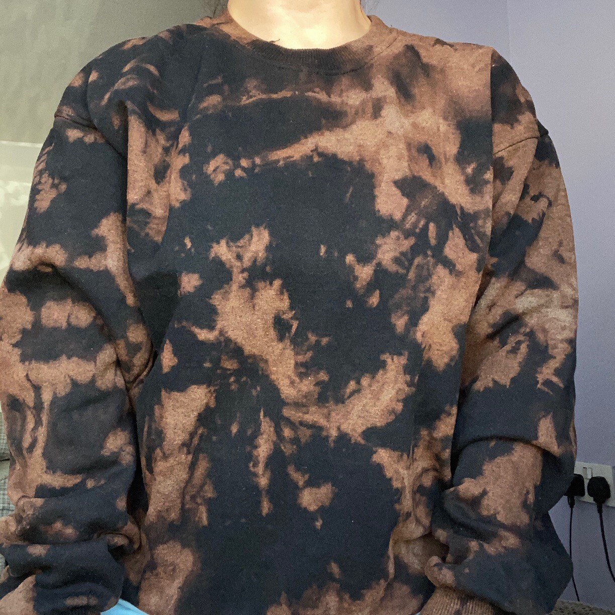 Bleach Tie Dye Sweatshirt Etsy