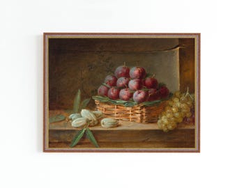 クロード・モネ - リンゴとブドウの印刷可能 | 19世紀フランス美術