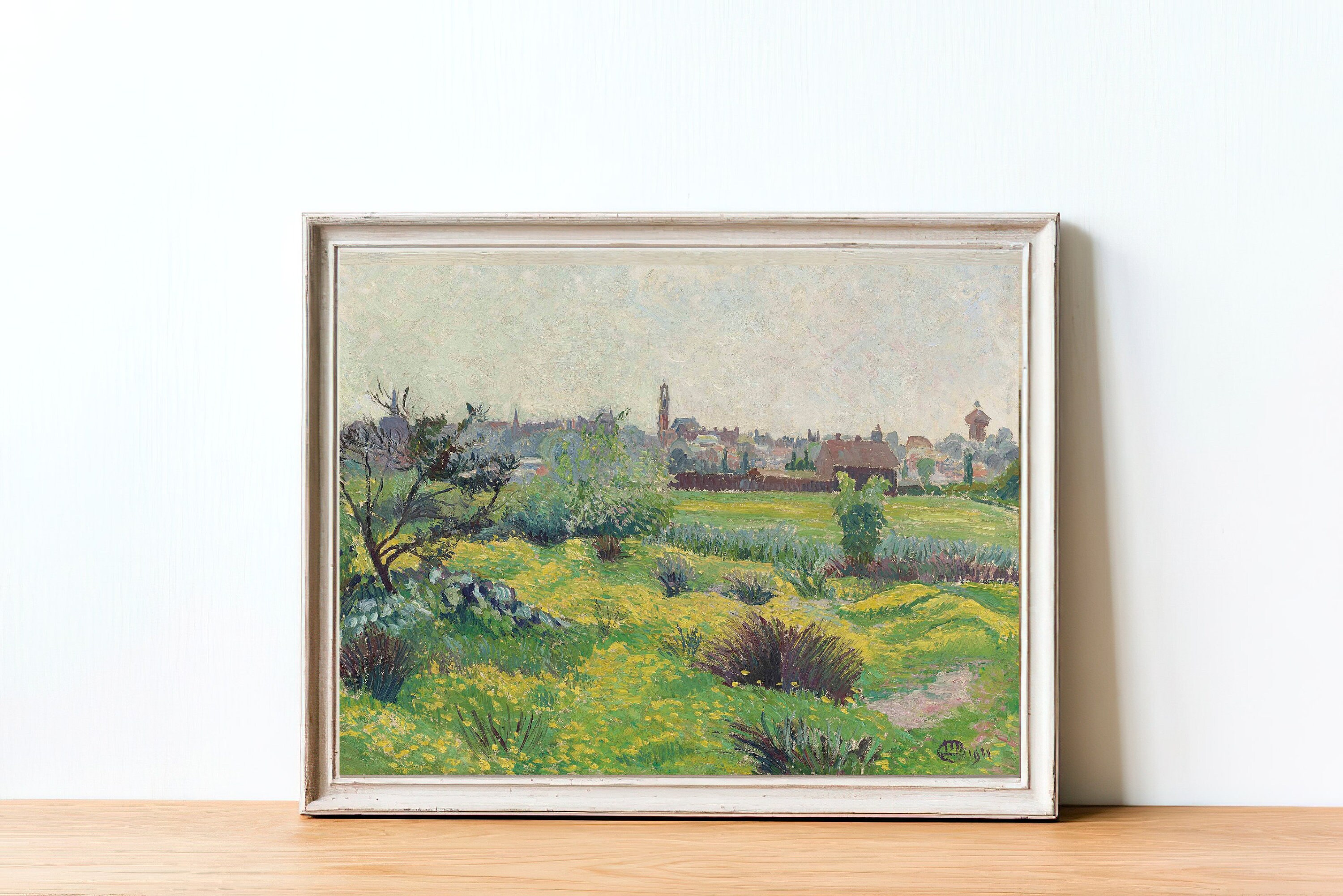 PRINTABLE ART Vintage French Country Landscape Oil Painting Etsy