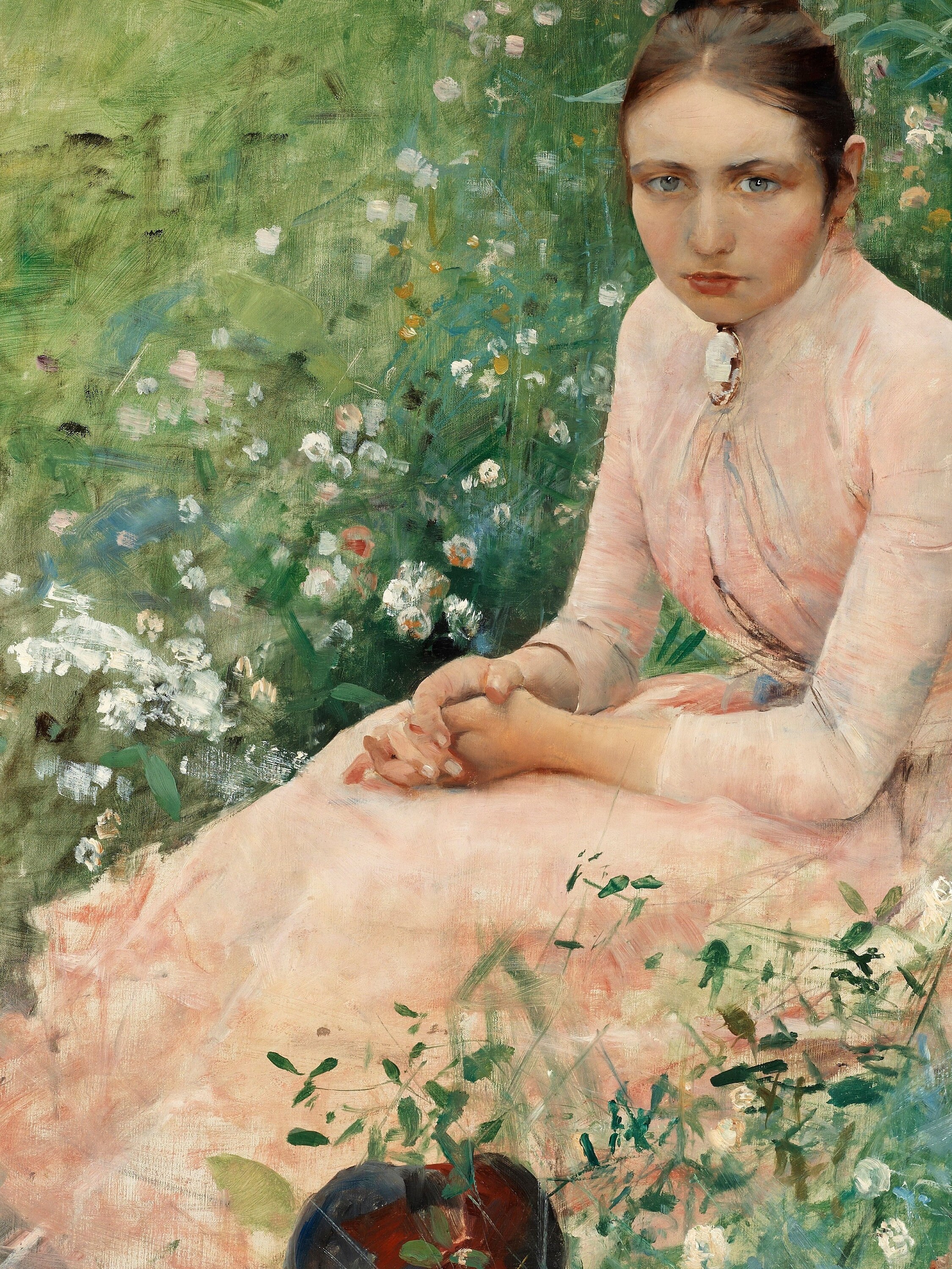 Vintage Woman Oil Painting Art Print | Antique Female Portrait (digital ...