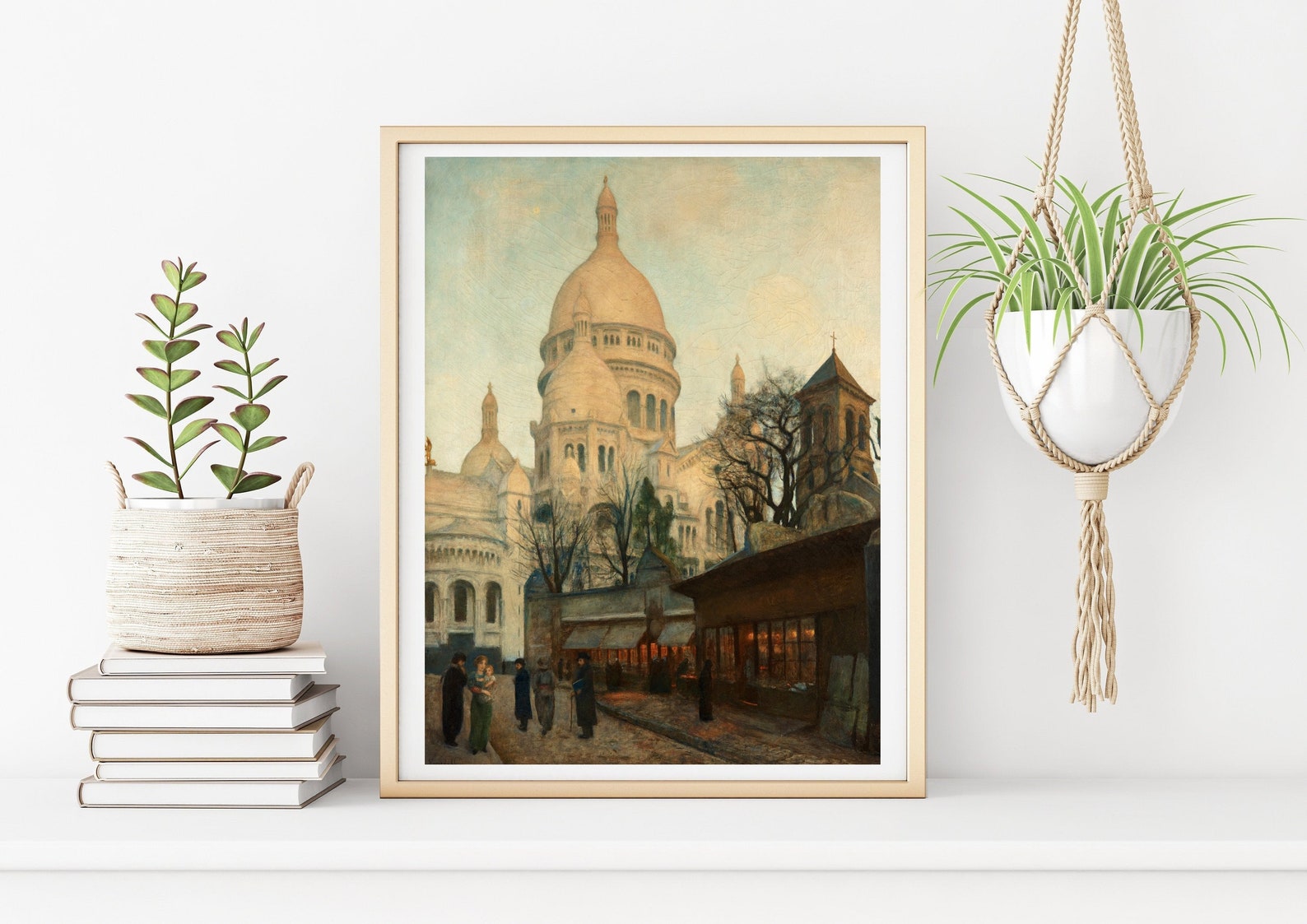CANVAS ART PRINT | Vintage Paris Wall Art Print | Sacre Coeur Paris ...