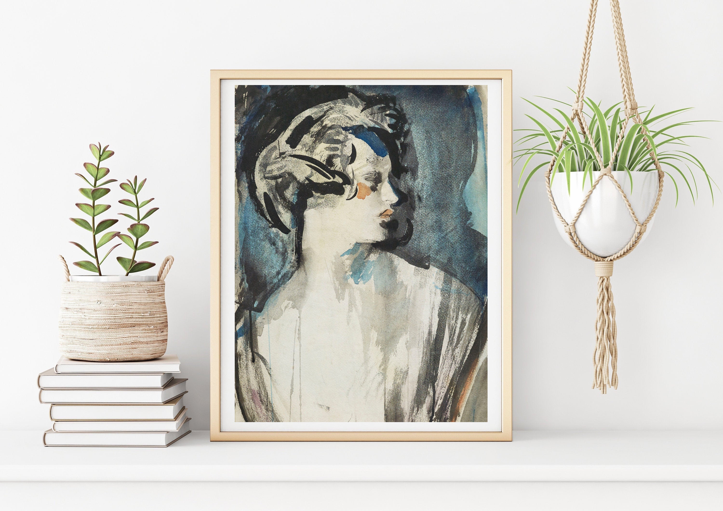 PRINTABLE ART | Vintage Watercolor Art Print | Old Fashion Painting ...