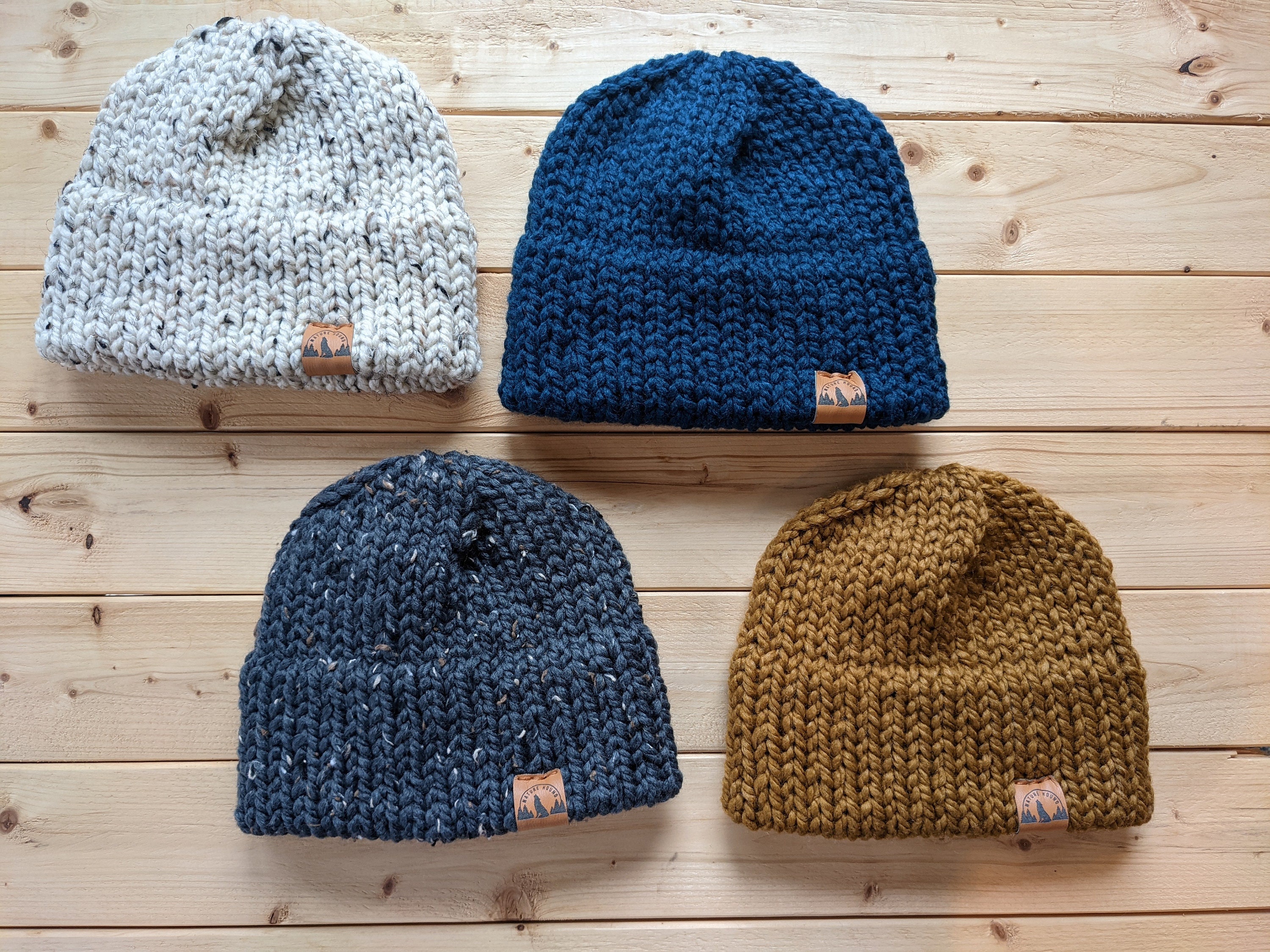 Double Brim Knit Fisherman Beanie, Wool Blend, Athletic Fit 