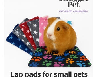 Small Pet Fleece Pads: Guinea Pig, Rat, Hedgehog (3-Pack) Pee Pads