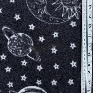 Fleece Cage Liners - Guinea Pig/Small Pet Bedding - custom liners Celestial Black