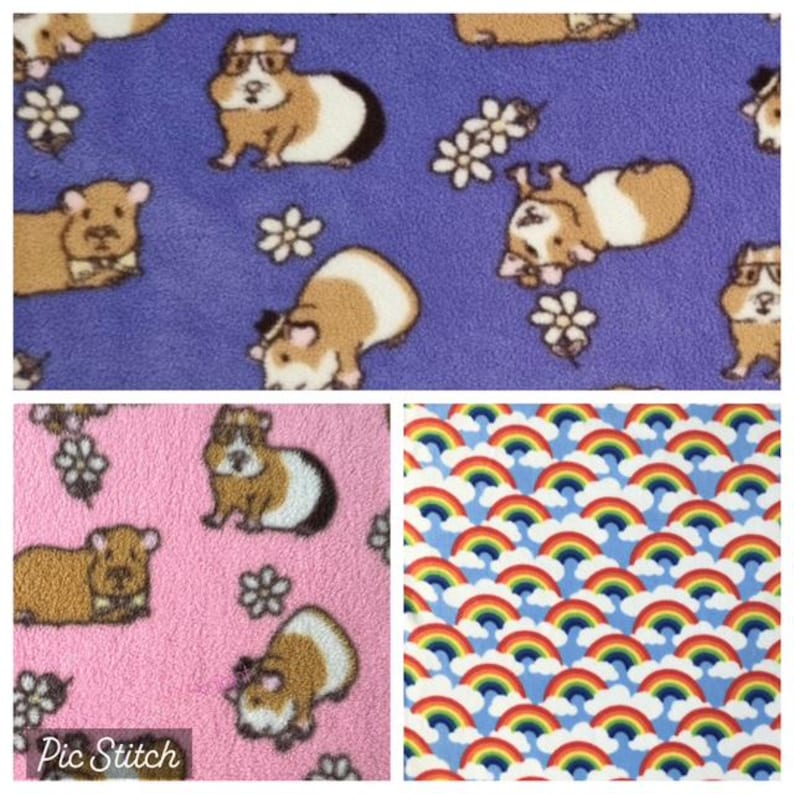 Fleece Cage Liners - Guinea Pig/Small Pet Bedding - custom liners image 3