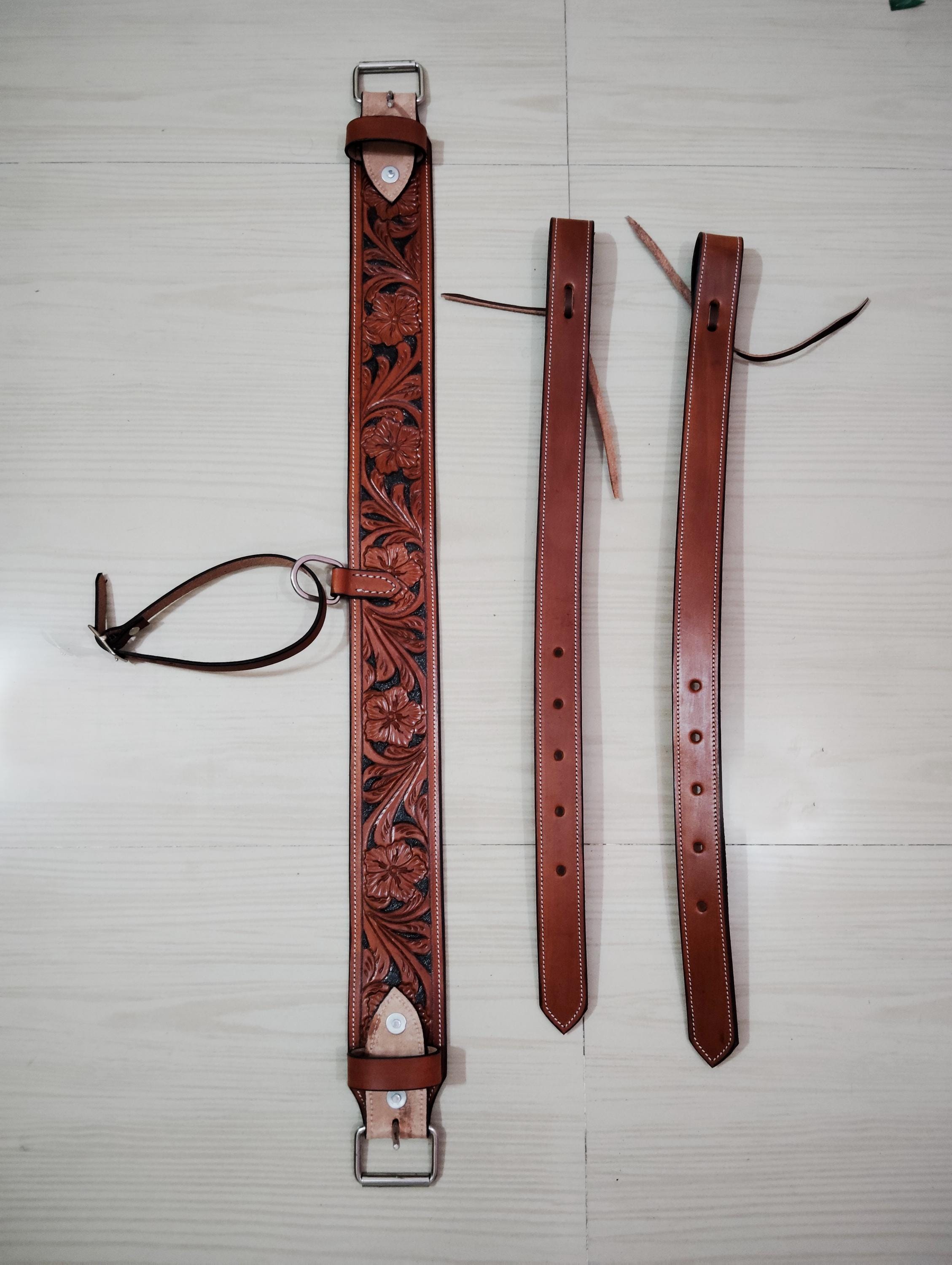Paire De Couvertures De Selle Western Vintage - Tissées Main - Laine - Occasion