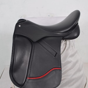 Engels dressuurzadel Leren zadel houten boom alle maten 15 tot 18 inch