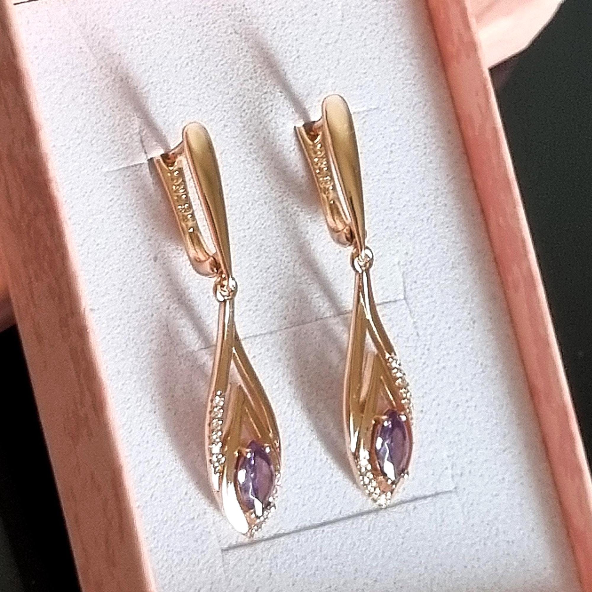 Boucles d'oreilles vintage en argent 925, bijoux