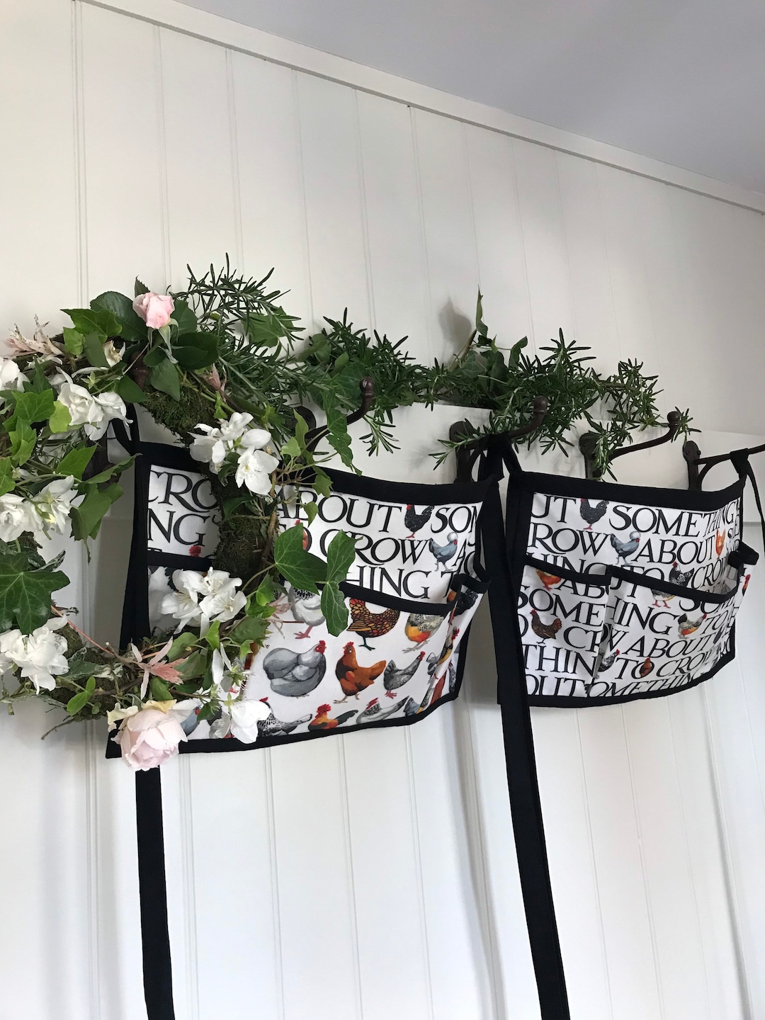 Emma Bridgewater Oilcloth Apron Pinny Hens Black Toast Etsy UK