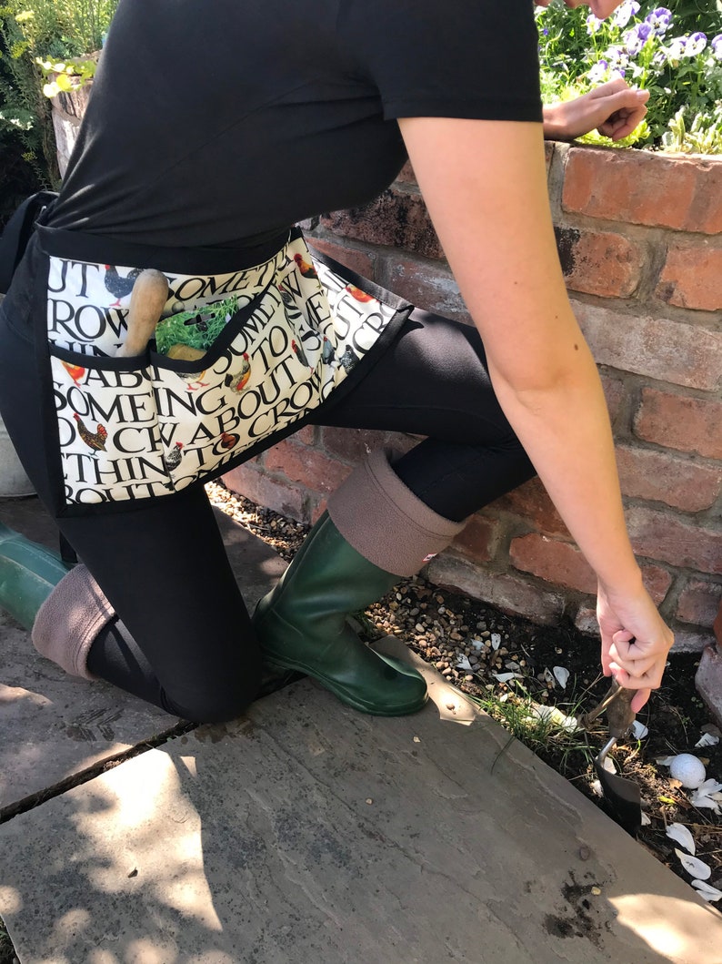 Emma Bridgewater Oilcloth Apron Pinny Hens Black Toast Etsy UK