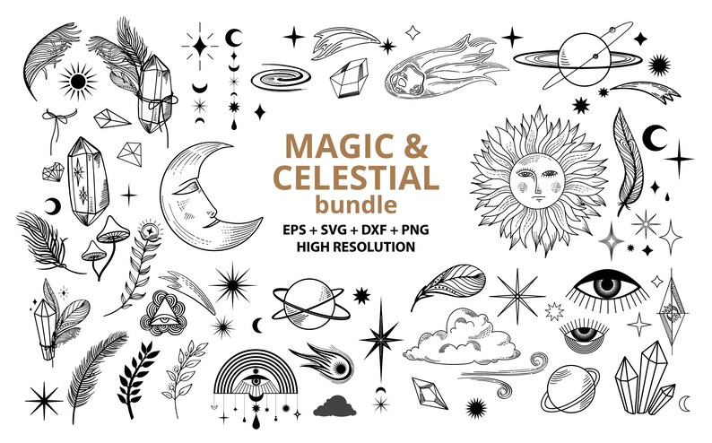 Download Celestial svgStar clipartstar SVG bundlestar digital | Etsy