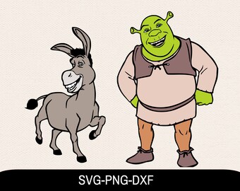Download Shrek And Donkey Etsy