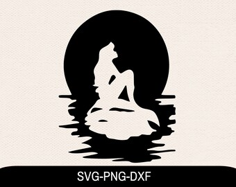 Download Ariel Silhouette Svg Etsy