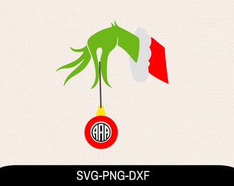 Download Grinch Monogram Svg Etsy