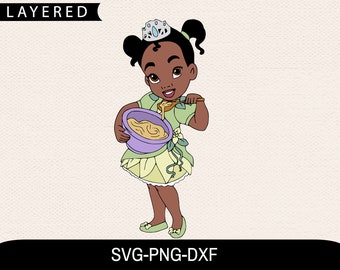 Princess Tiana Svg Etsy