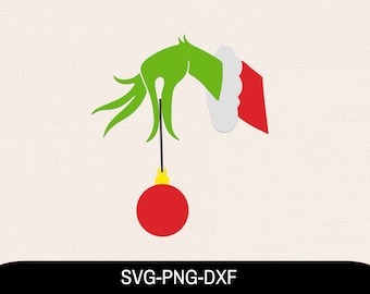 Download Grinch Hand Svg Etsy