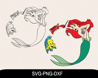 Free Free 241 Mermaid Outline Svg SVG PNG EPS DXF File
