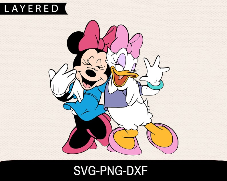 Download Svg For Girl Friends Svg Minnie Daisy Friends Svg Disney Svg Minnie Svg Daisy Svg Minnie Daisy Svg Cricut Files Clip Art Art Collectibles