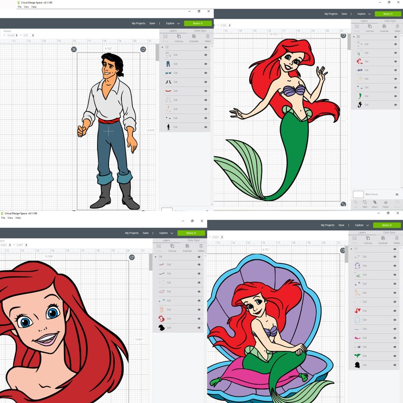 Free Free 205 Ariel Disney Princess Svg SVG PNG EPS DXF File
