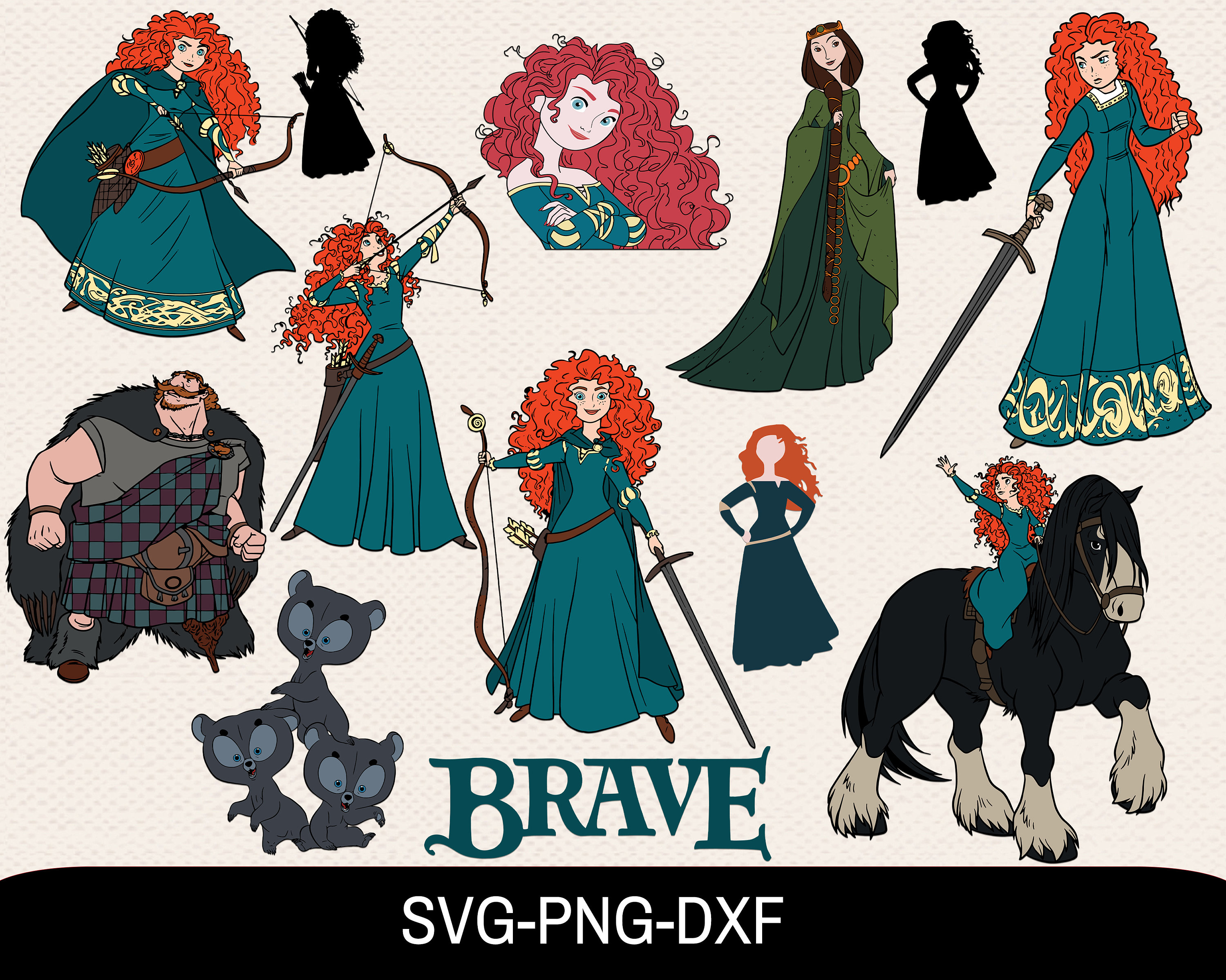 merida brave svg merida brave svg