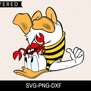 Download Donald Crab Svg Summer Svg Disney Svg Donald Duck Svg | Etsy