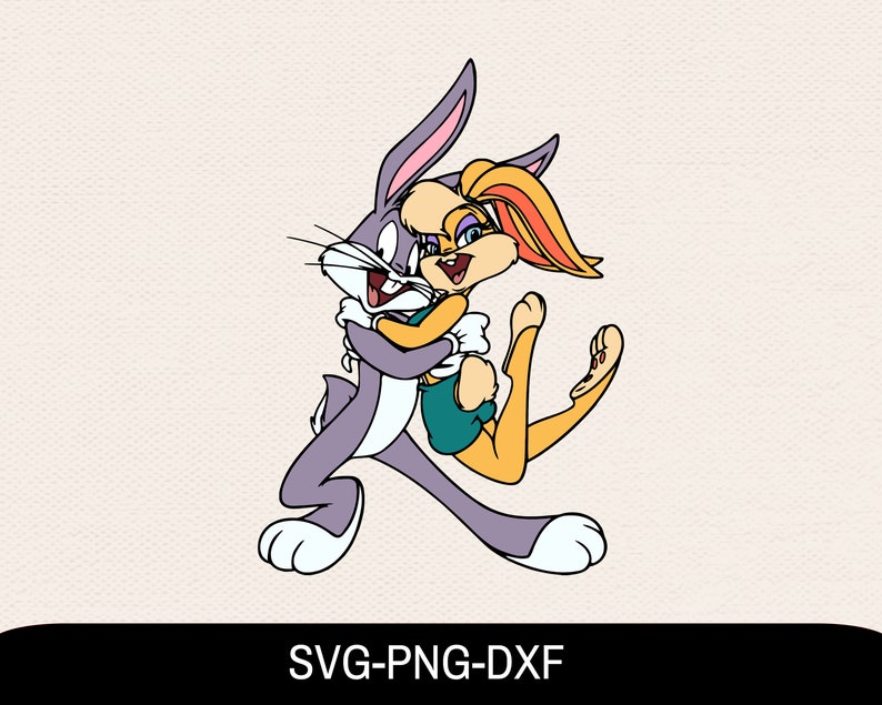 Bugs Bunny And Lola Bunny Svg, Bugs Bunny Svg, Lola Svg, Svg ...