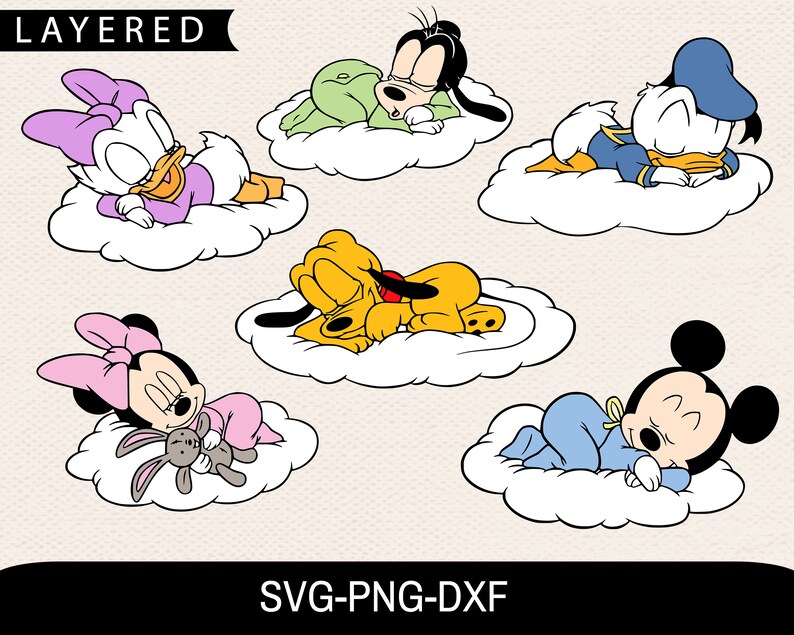 Download Clip Art Baby Sleeping Svg Disney Babies Svg Daisy Svg Baby Mickey Baby Donald Baby Pluto Baby Minnie Svg Disney Babies Svg Bundle Baby Goofy Art Collectibles