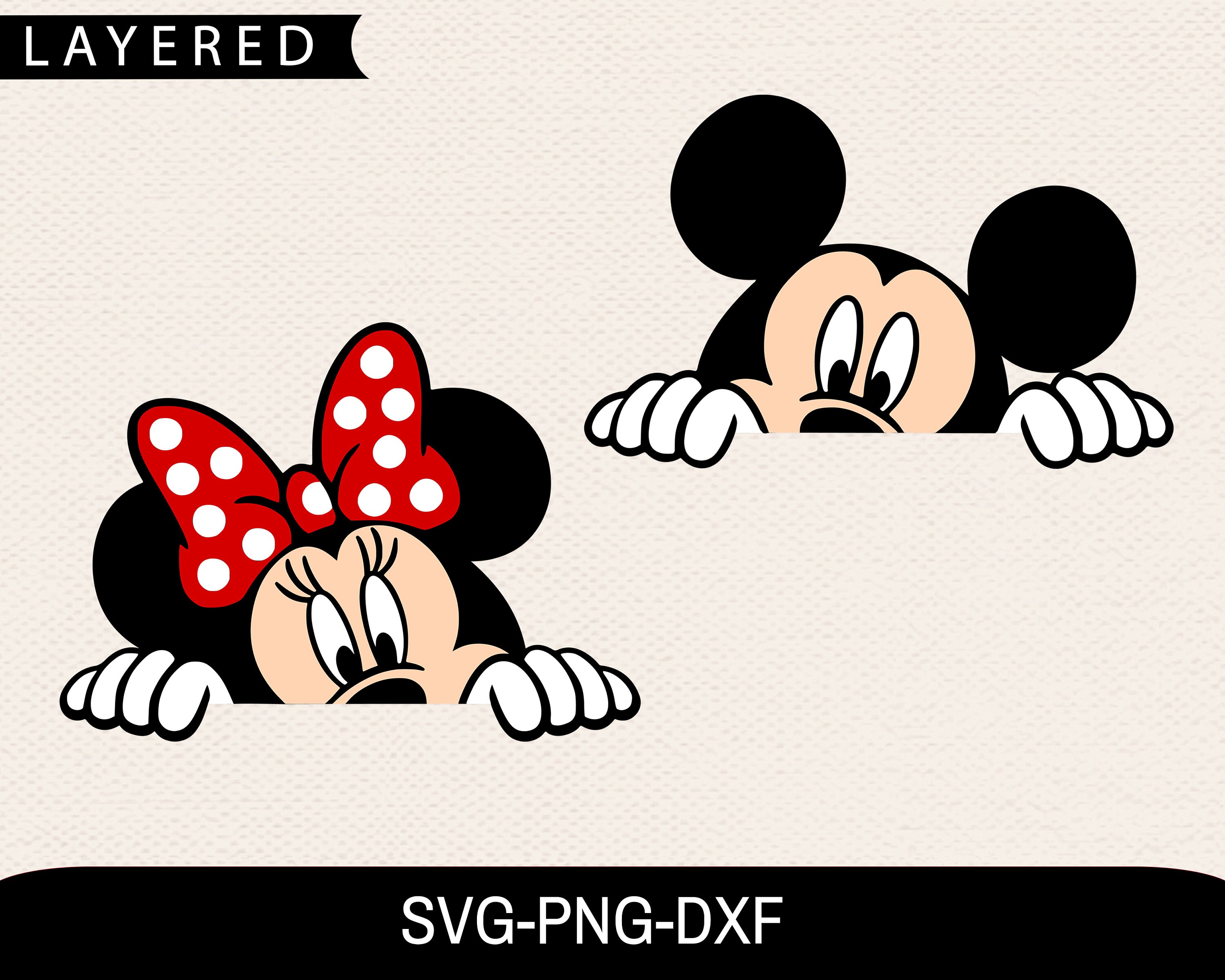 Mickey Peeking Svg Minnie Peeking Svg Disney Peeking Svg Free Svg