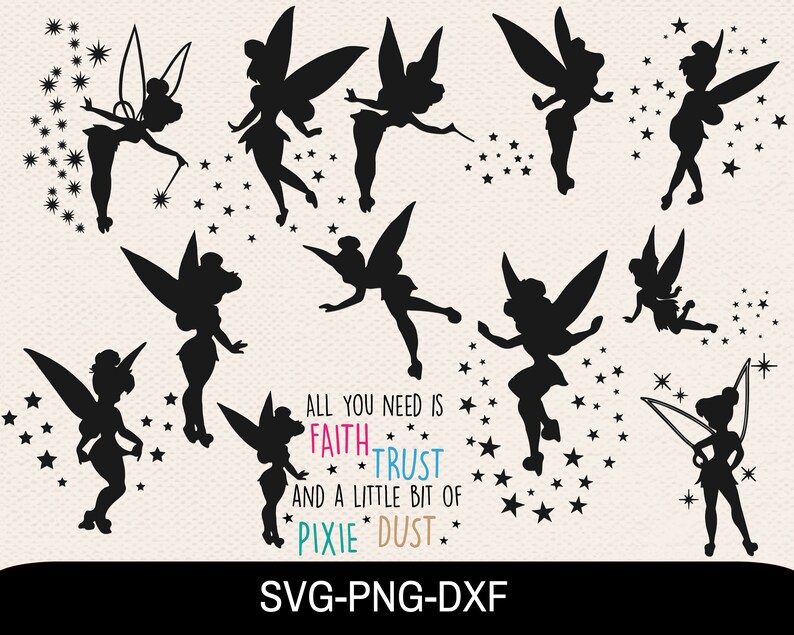 Download Clip Art Art Collectibles Tinkerbell Silhouette Svg Cricut Svg Tinkerbell Svg Bundle Svg Bundle Mom Svg Disney Svg Bundle Fairy Svg Tinkerbell Svg Family Svg