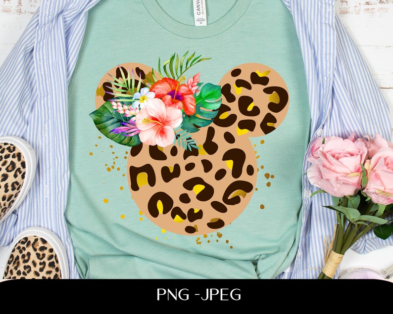 Download Disney Png Minnie Head Png Minnie Mouse Sublimation Design Png Floral Png Leopard Minnie Svg Floral Minnie Png Minnie Png Clip Art Art Collectibles Tripod Ee