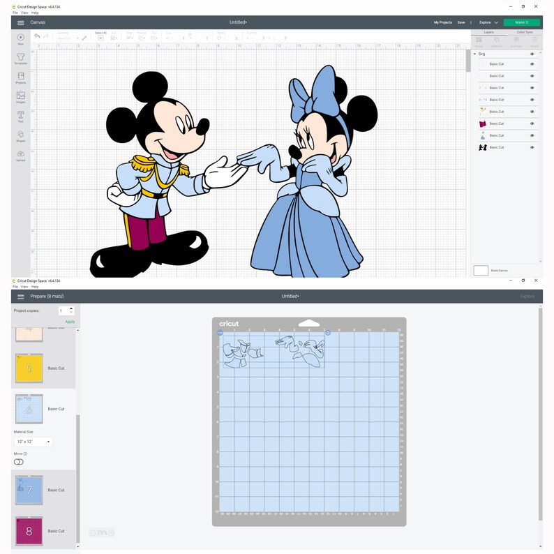 Prince Mickey Svg Mickey Svg Princess Minnie Svg Minnie Svg Disney Svg Cricut Files Prinsess Svg,Disney Princess Svg,Disney Prince Svg