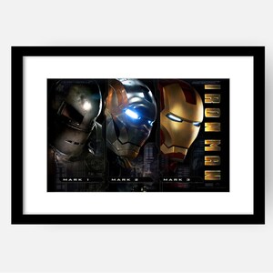Iron Man Anzuge Von Rustung Gerahmt Fotodruck Poster Etsy