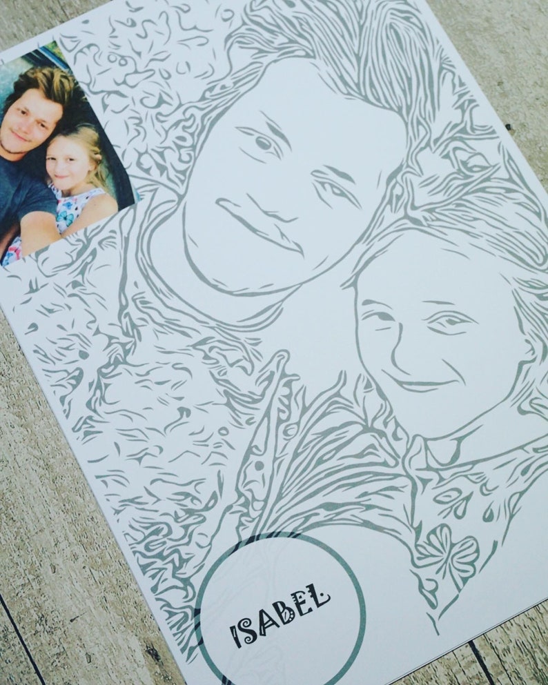 Custom Colouring Book Colour in Your Photos Personalised Etsy UK