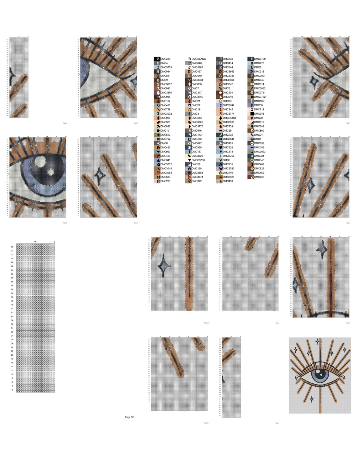 Mystic Design Cross Stitch Instant Download PDF Pattern 11 | Etsy