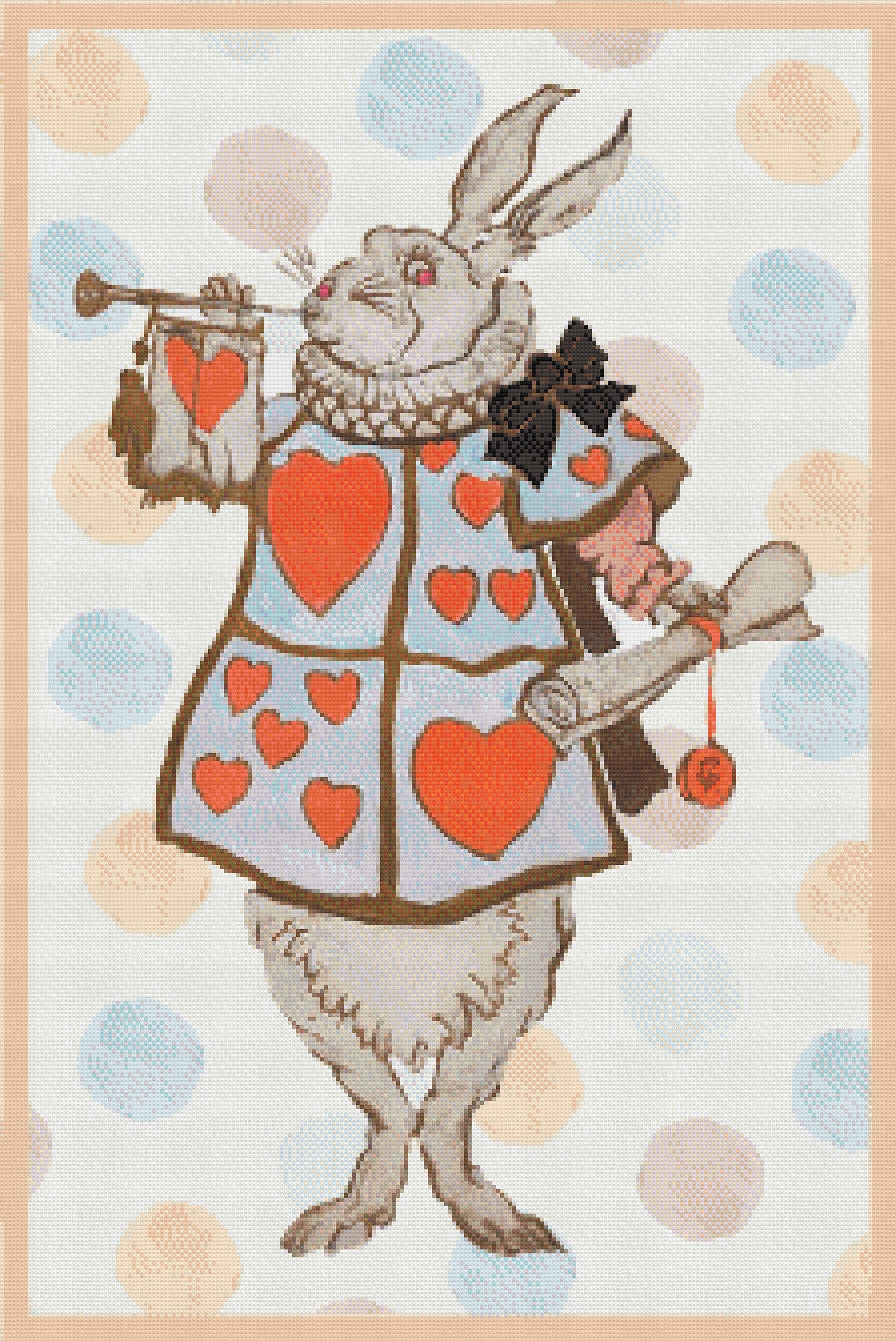 Vintage Alice in Wonderland Cross Stitch Instant Download PDF Etsy