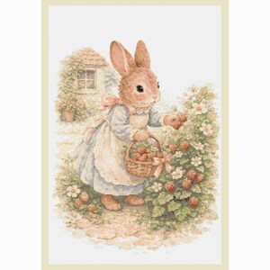 Cross Stitch Pattern Cottagecore Scene Printable PDF (200×300 Stitches)