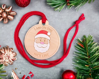 Personalized Santa Nice List Medal: Christmas Eve Box Filler