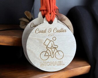 Personalised 80mm Wooden Medal: Custom Medals, Race Awards, School Leavers