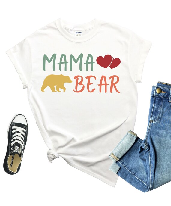 Mama Bear Shirt Mama Bear T-shirt Mom Shirts Mom Life | Etsy