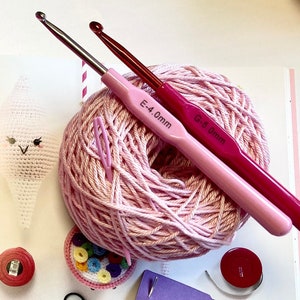 Ergonomic Crochet Hook Easy Soft Grip Handle 2mm to 10mm Sizes 