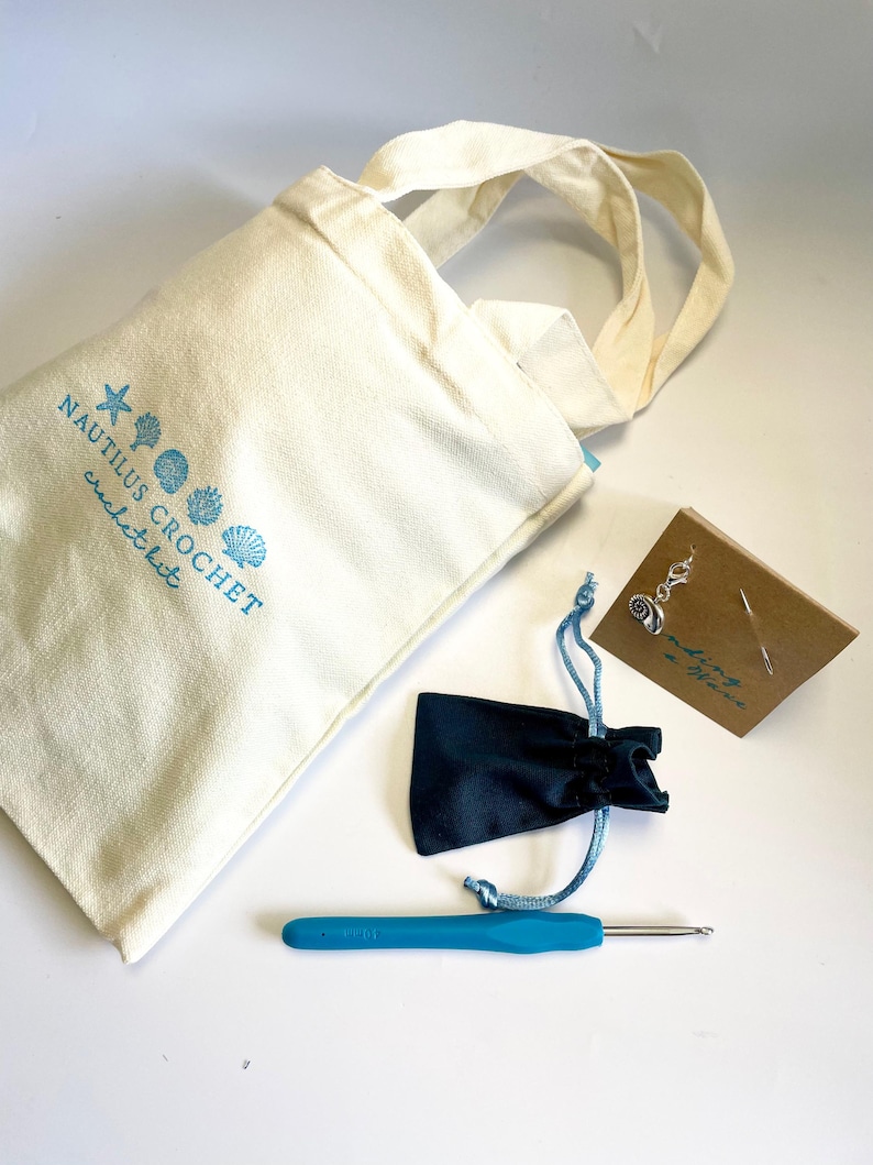 Learn to Crochet Kit. Beginners! Make 6 designs with just one stitch. Discover a love of crochet step by step with luxury organic materials! image 5
