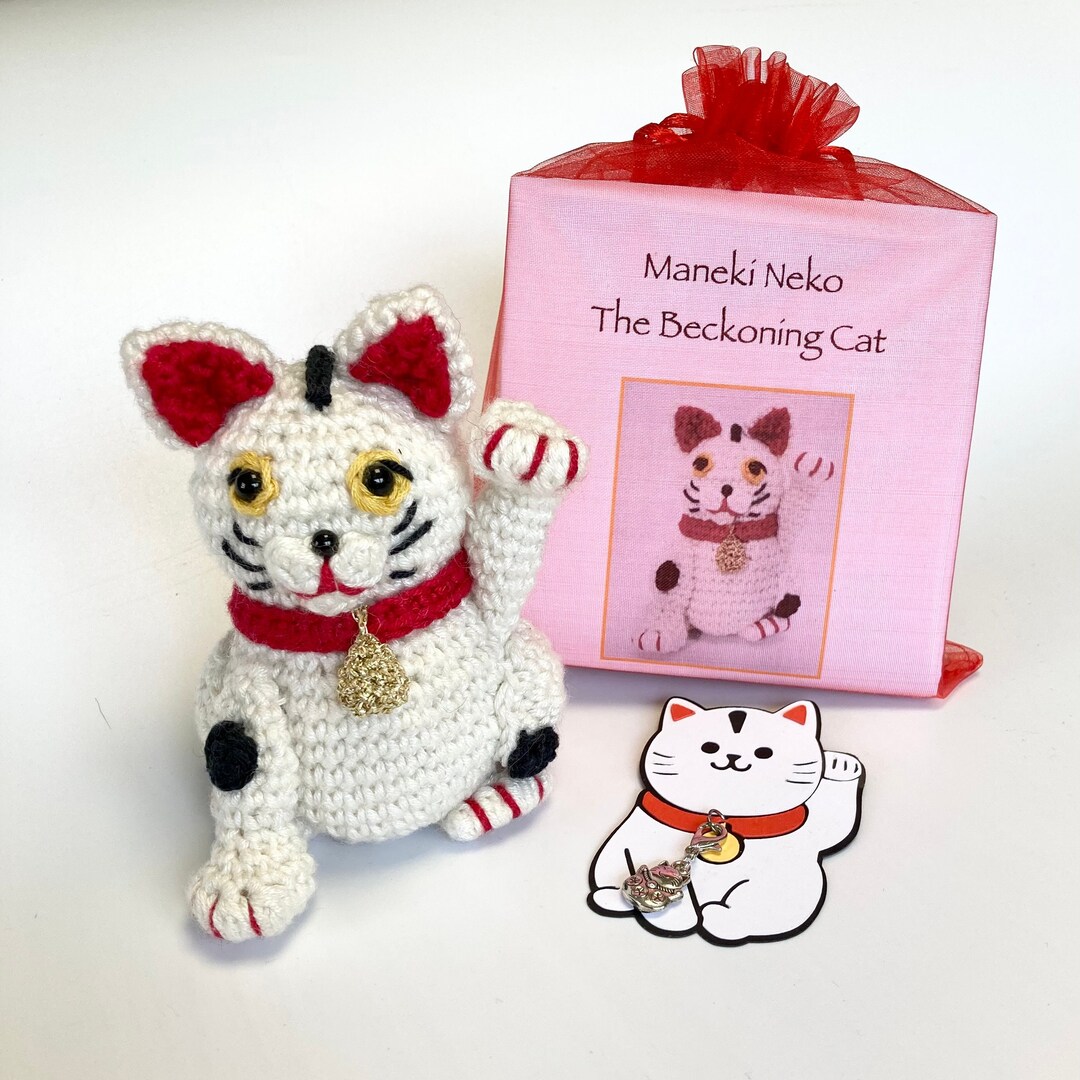 Broche Maneki Neko (chat Porte-bonheur Japonais) - épingle Mignonne - Neuf Avec étiquette